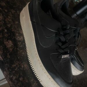 Nike Black and Cream Men's Sneakers